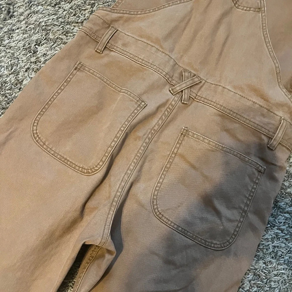 BDG by Urban Outfitters tan overalls size small straight leg - Picture 6 of 7